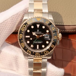 Rolex GMT-Master II 116713 LN Black Ceramic Thick YG Wrapped