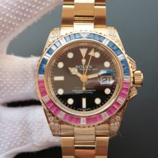 Rolex GMT-Master II BP 116758 Lunette en cristal bleu/rouge