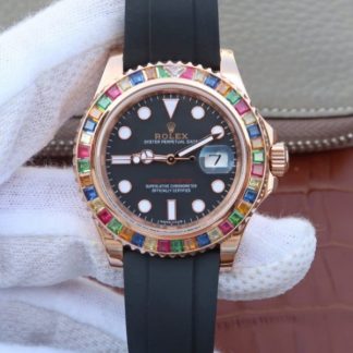 Rolex Yacht-Master 40mm 116695SATS Bracelet caoutchouc noir